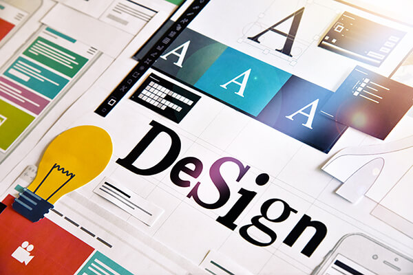 Graphic design. Concept for different categories of design such