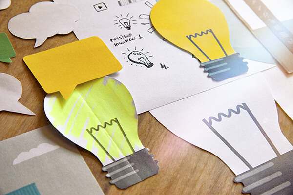 Big idea concept design. Concept for business, marketing, brains