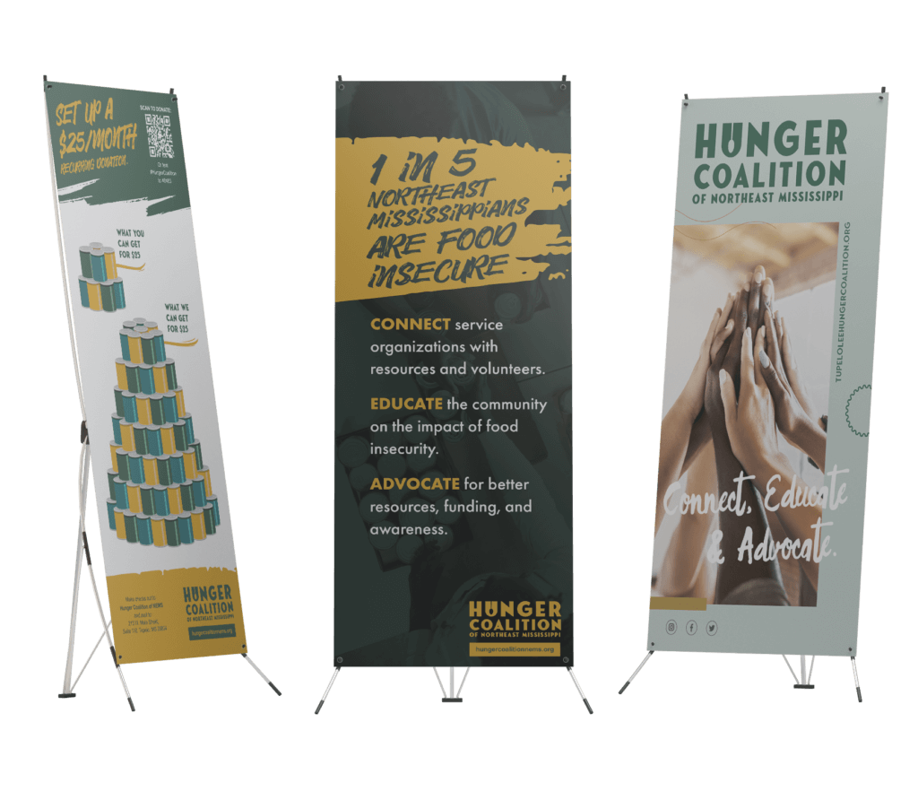 Hunger Coalition banner mockup